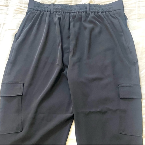 Maison d’Amile Paris,Tailored Cargo Pants Silky Tapered Cuffed Ankle,Size US 10 - Picture 9 of 12